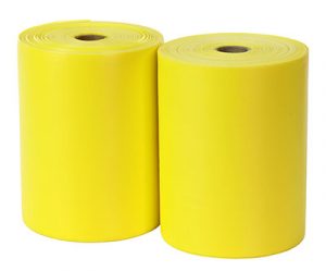 Sup-R band, Twin-Pak, latex-fr ee, yellow, 100 yard (2 50-yd  box